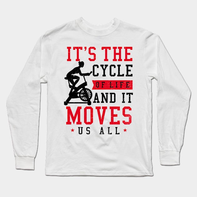 Spinning Shirt | Cycle Of Life Moves Us All Long Sleeve T-Shirt by Gawkclothing